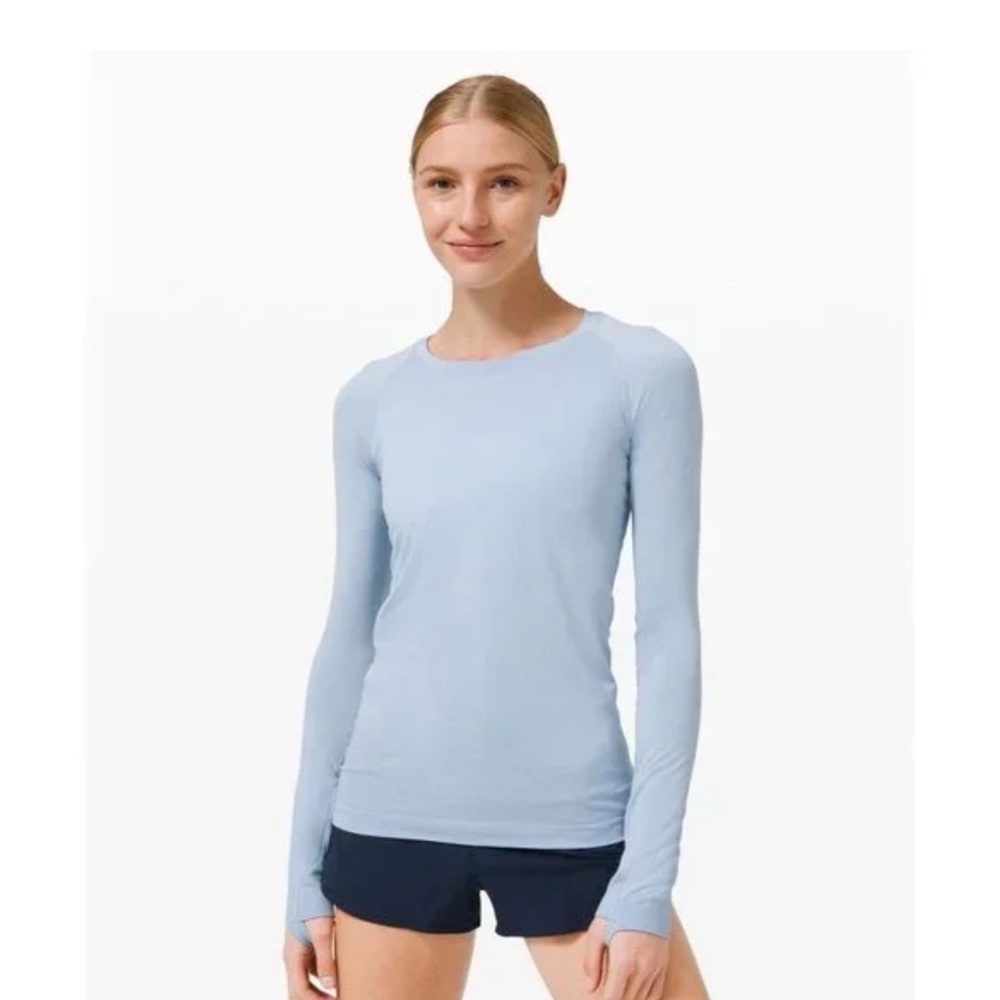 Lululemon swiftly tech - long sleeve size 6 - super light blue